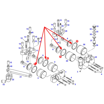 Uszczelniacz tłoka hydrauliki X547502700000